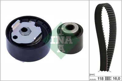 Kit cinghia distribuzione 530 0856 10 INA per CITROËN DS FIAT JEEP OPEL PEUGEOT - Immagine 1 di 4