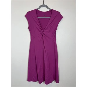 Patagonia Damen Flügelärmel Twist Front V-Ausschnitt Seabrook Bandha Pink Kleid Größe M - Bild 1 von 7