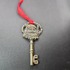Santa Magic Schlüssel für Häuser ohne Kamin Deko Ornament 3,5" Messingfarbe - Bild 1 von 6