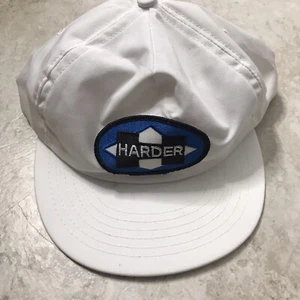 Vintage Truckermütze härter weiß Druckknopflasche hergestellt in den USA Aufnäher - Bild 1 von 6