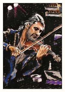 David Garrett kleines Poster Volker Welz signiert Geiger Konzert Symphoniker AK - Bild 1 von 15