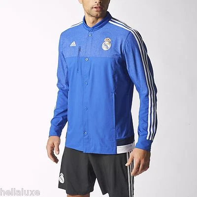 Adidas REAL MADRID ANTHEM JACKET spain Track jersey soccer Sweat shirt~Men sz XL - Image 1 of 4