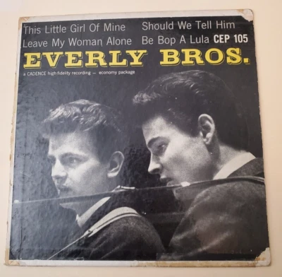 Everly Brothers THE EVERLY BROS. (ROCK N ROLL EP 45) CEP 105 PLAYS VG+ TO VG++ - Image 1 of 4