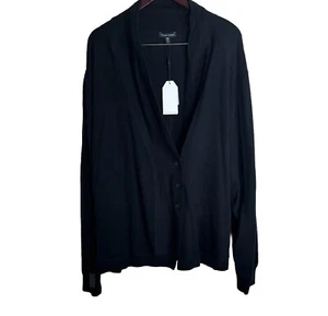 Neu mit Etikett Universal Standard Curve Strickjacke Merinowolle in Schwarz Damengröße 3XL - Bild 1 von 10