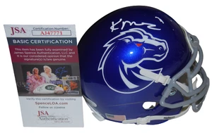 KELLEN MOORE signed (BOISE STATE BRONCOS) mini football helmet JSA COA AJ47771 - Picture 1 of 1