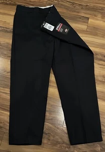 DICKIES SIZE 50x32 PANTS ORIGINAL FIT 874 BLACK WRINKLE RESISTANT SLACKS - Picture 1 of 9