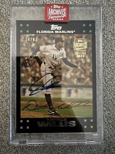 2023 Topps Archives Signature Series DONTRELLE WILLIS Auto Autograph MARLINS /83