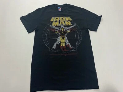 Camiseta Comida Chatarra Iron Man Logo Talla S Algodón Marrón Foto 1 de 4