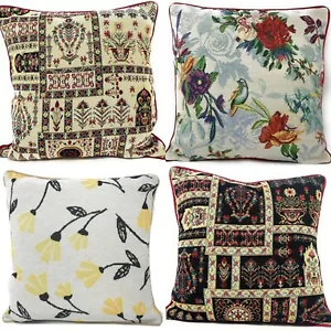 DaDa Bedding Set of 4 PCS Mughal Floral Botanical Tapestry Throw Pillow Covers - Picture 1 of 8