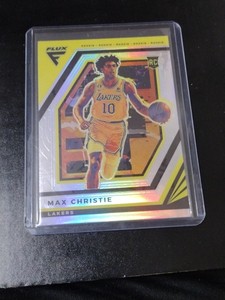 2022-23 Panini Flux Max Christie Silver Holo Prizm SP Rookie RC LAKERS