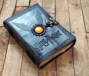 Hecho a Mano Cuero Harry Potter Cuaderno Diario Deckle Borde Bocetos 17.8X12.7cm - Imagen 1 de 4