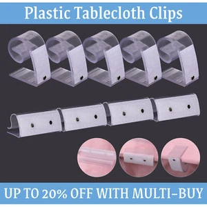 12pcs Table Cloth Clips Holder Durable Cover Plastic Grips Tablecloth Party - Picture 1 of 38