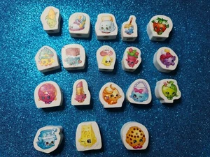 Shopkins Bulk Lot 18x Erasers/Pencil Toppers 🧸 FAST POST - Picture 1 of 5