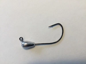 10 Pc 1/8 oz Tube Jig Head 60° 3/0 VMC Ultra sharp EWG Hook Stupid Rig - Picture 1 of 2