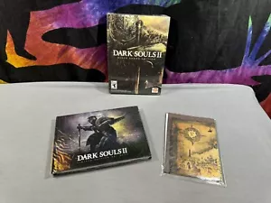 PC Dark Souls II Black Armor Collector's Edition Game - Art Book - Cloth Map - Picture 1 of 7
