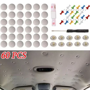 60 Stk Auto Dach Schnalle Schnappnieten Reparatur Dachhimmel Befestigung SET - Bild 1 von 10