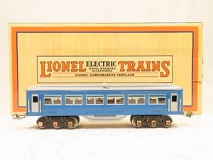 MTH 11-80026 Tinplate Traditions Lionel #1685 Passenger Car Blue & Silver LN - Picture 1 of 7