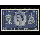 Queen Elizabeth II. England UK Krönung Reproduktion Stempel 1953 riesiges Kunstposter