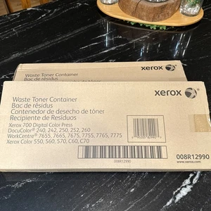 008R12990 New Genuine Xerox (2 pack) Waste Toner Containers Digital Color 700 - Picture 1 of 5
