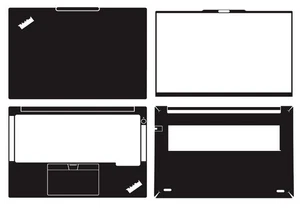 For Lenovo ThinkPad E14 Gen 7 2025 Carbon Vinyl Laptop Sticker Skin Decals Guard - Afbeelding 1 van 39