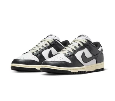 NUEVO Nike Dunk Low PRM Blanco Negro Leche de Coco Panda FQ8899-100 Mujer Talla 7 Foto 1 de 4