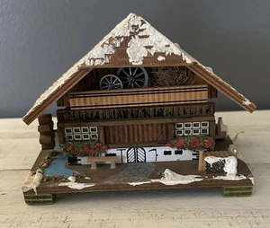 Mapsa Edelweiss Suiza Alemana Chalet Caja de Música Movimiento Musical Suizo - Imagen 1 de 7