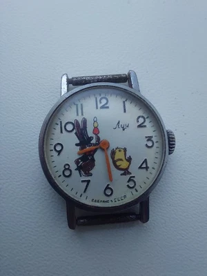 RARO relojes Luch de la URSS, relojes con personajes de dibujos animados, mecánicos  Foto 1 de 4