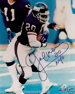 JOE MORRIS SIGNED NEW YORK GIANTS 8x10 PHOTO ~SASIGNED COA - Picture 1 of 3