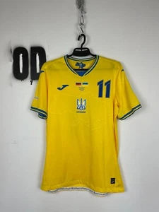 Camiseta deportiva usada en partido del equipo Joma Ucrania autógrafo Dovbyk - Imagen 1 de 11