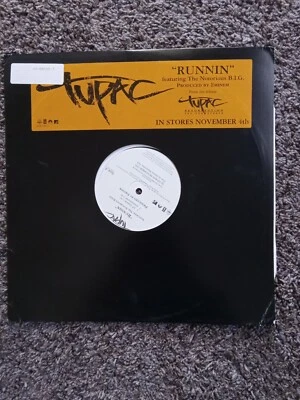TUPAC ft NOTORIOUS B.I.G. - Runnin 12"SINGLE VINYL PROMO EMINEM  (115) - Image 1 of 4