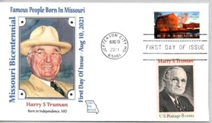 #5626 MISSOURI STATHOOD BICENTENNIAL FDC, PRESIDENT HARRY S TRUMAN - Picture 1 of 1