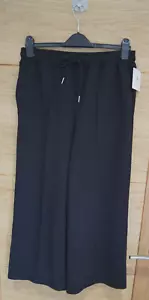 Pantalón Corto Pliegue Pierna Cordón NEGRO TALLA UK 10 R8 - Imagen 1 de 3