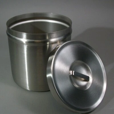 Single Vollrath 1.1 Gal Dressing Jar 304 Stainless Steel 88040 Medical Kitchen - Image 1 of 3