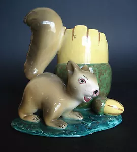 VASO CERAMICA ALBE VICENZA 481 SIMPATICO SCOIATTOLO CON GHIANDE GRAZIOSO OGGETTO - Bild 1 von 6