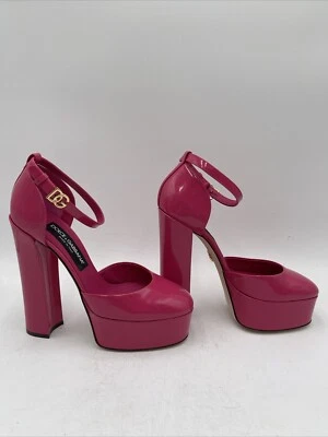 Zapatos de salón Dolce & Gabbana con plataforma de charol rosa talla 38,5 Foto 1 de 4