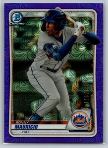 Ronny Mauricio 2020 Bowman Mega Box Chrome Purple Mojo Refractor /250 BCP-28 - Picture 1 of 2