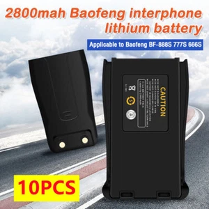 10 sztuk Baofeng DC 3,4V 2800mAh Akumulator litowo-jonowy do Baofeng 888S 777S Repalcement - Zdjęcie 1 z 12