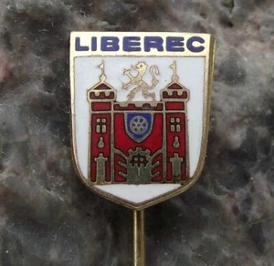 Antique Liberec Reichenberg City Heraldic Crest Tourist Souvenier Pin Badge - Picture 1 of 3