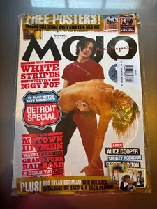 NEW SEALED Oct 2003 Mojo Magazine w/ Poster White Stripes Iggy Pop FREE SHIPPING - Picture 1 of 2