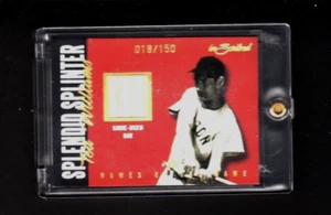 Bate usado Fleer 'Nombres del juego' Ted Williams 2004 juego - Medias Rojas Salón de la fama #018/150 - Imagen 1 de 2