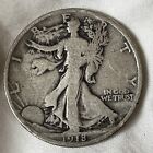 1918 S Walking Liberty Half Dollar 90% Silver San Francisco Minted B08