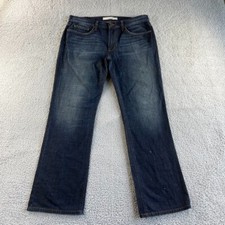 Joe's Jeans Mens 36 Rebel Relaxed Straight Dark Denim Distressed Kalem (37x32.5)