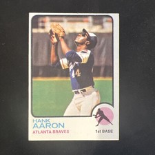 1973 Topps #100 Hank Aaron HOF  *EX-MT* (O/C) Very Sharp Card!!