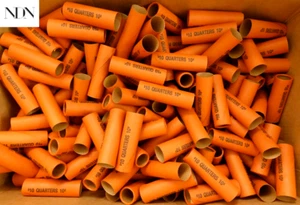 (10)Quarter Paper Wrap/Tube/Roll $10 - Pre-Crimped - New Old Stock Vintage Rolls - Picture 1 of 4