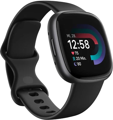 Google Fitbit Versa 4 Fitness Smartwatch with Built-in GPS and up to 6 Days Batt - image 1 of 4
