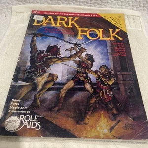 Advanced Dungeons & Dragons Dark Folk Role Playing Book - Picture 1 of 5