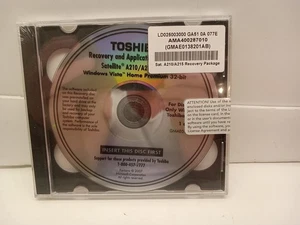 Toshiba A210/A215 Satellite - Recovery and Applications/Drivers Media (CD) NEW - Picture 1 of 14