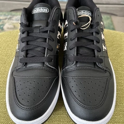 Adidas Mujer Talla 8 1/2 Negro Con Rayas Leopardo Tenis Zapatos Foto 1 de 4
