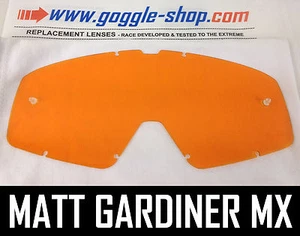 GOGGLE-SHOP REPLACEMENT LENS for FOX MAIN MOTOCROSS MX GOGGLES ORANGE TINT pro - Picture 1 of 1
