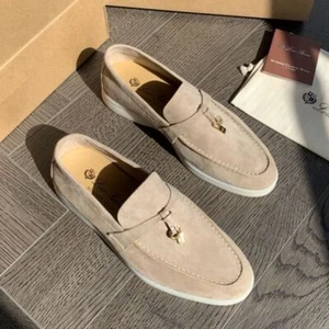 Zapatos Mocasines Retro Primavera Para Hombre Zapatos Planos Sin Cordones Informales Cuero Zapatos para Conducir - Imagen 1 de 30